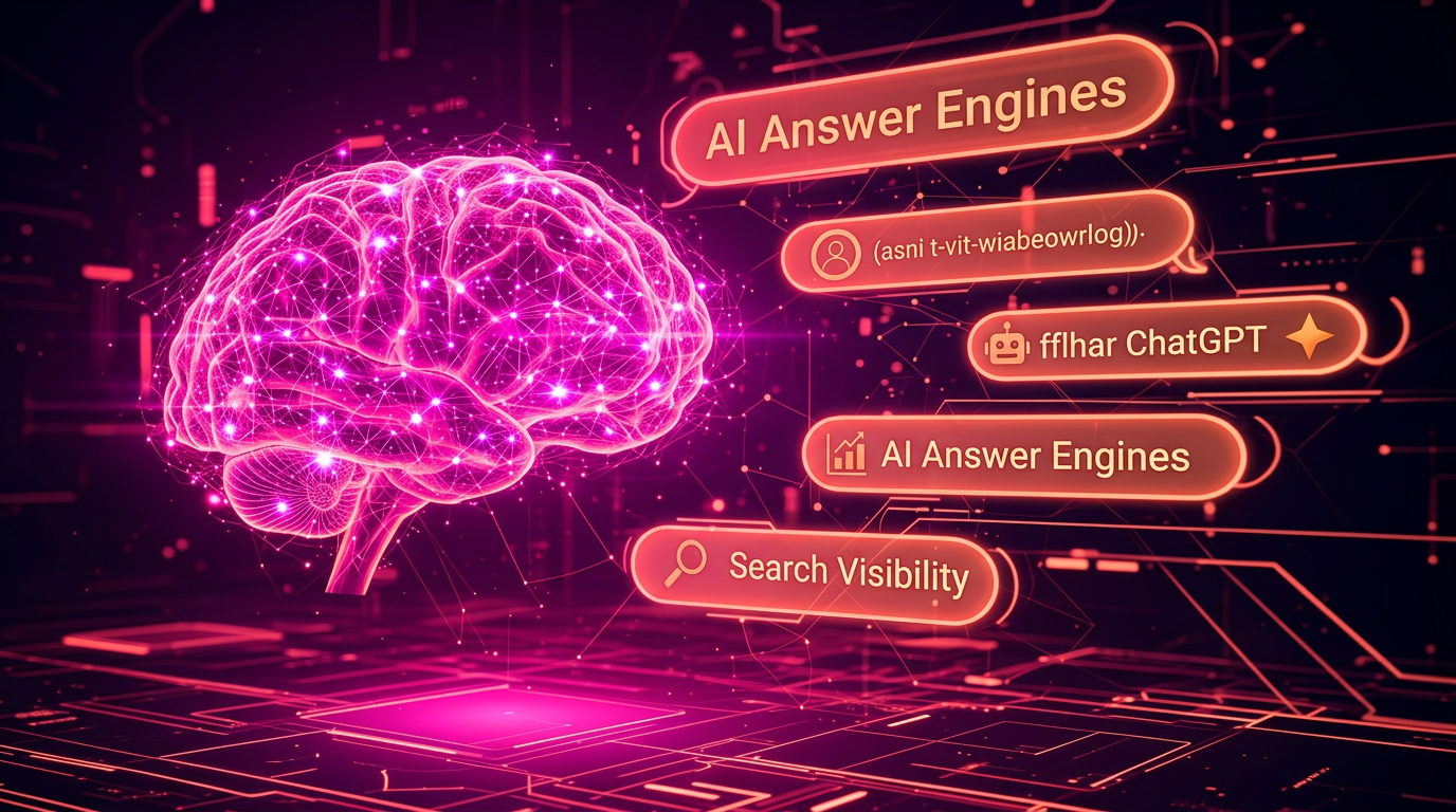 AI neural network visualization representing AI search engine optimization